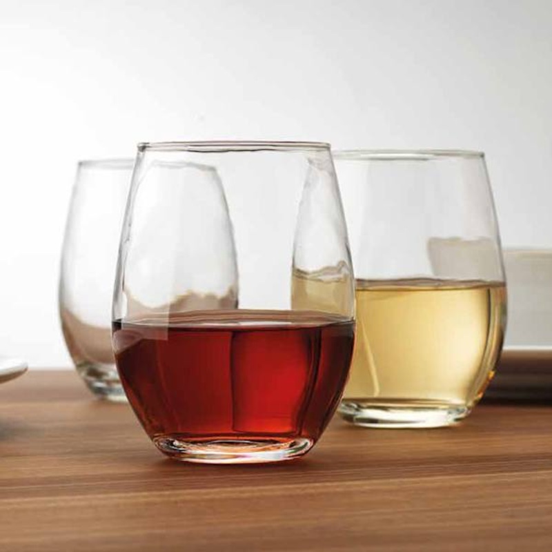 Tablesetter Set of 4 Stemless Wine Glasses, 18oz