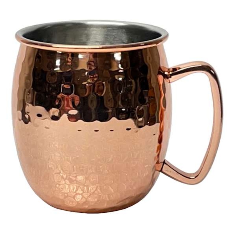 Found & Fable Hammered Copper Metal Mule Mug, 20oz