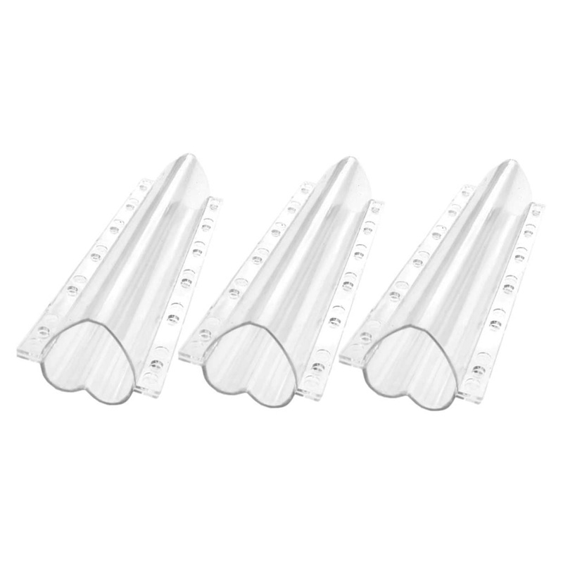 GANAZONO 3pcs Vegetable Shaping Star Pizza Accessories Strawberry Fruit Stereotypes Transparent 20×6.5cm