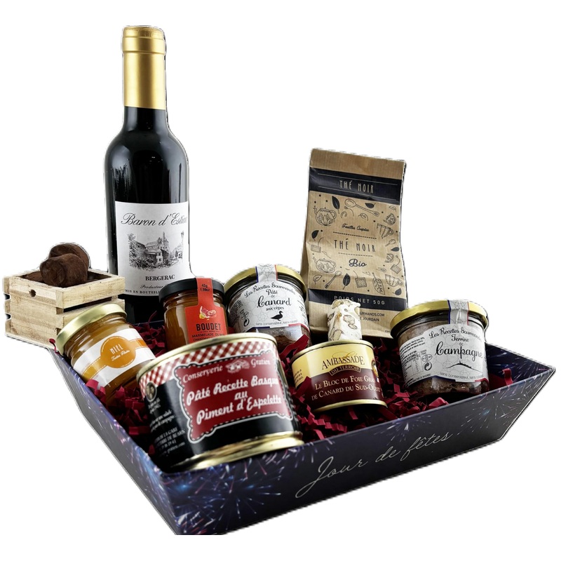GOURMET PARCEL Josephine Gift Box Gourmet Basket Ideal for Mother’s Day Father’s Day Birthday Christmas Retirement Gift