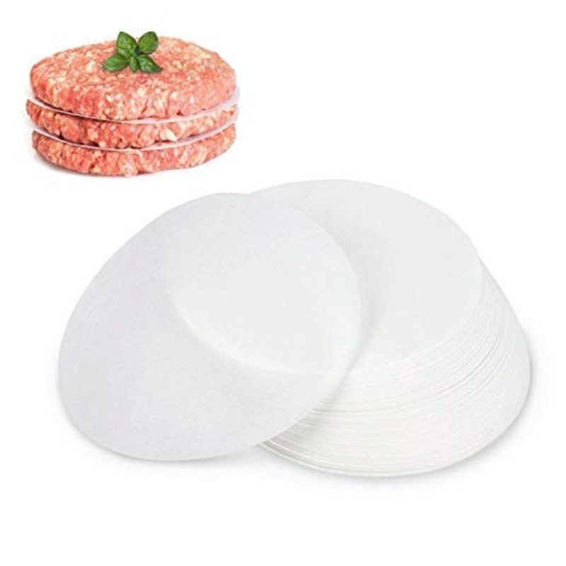GWHOLE 500 Pack of Restaurant-Grade Non-Stick Hamburger Patty Paper Round Wax Paper, 4.25” Dia