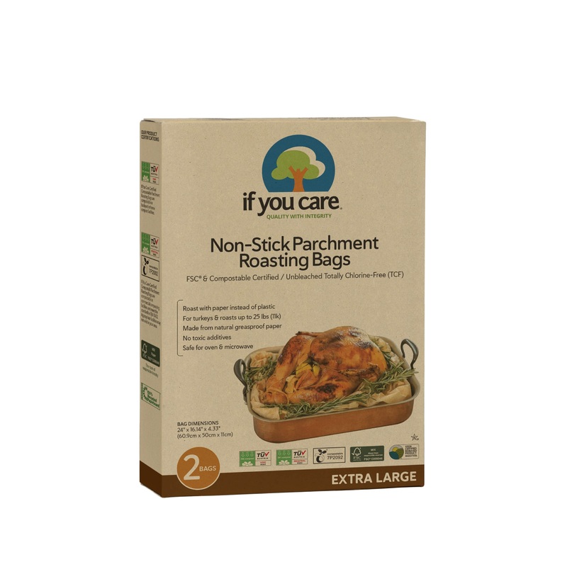 If You Care Parchment Roasting Paper Bags  Pack of 2 – Unbleached, Chlorine Free, Nonstick, Compostable, Silicone Coated  Extra Large Size X-Large
