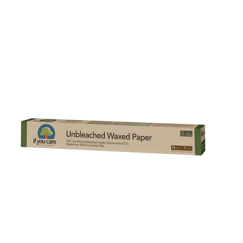 If You Care Wax Paper Rolls  12 Pack of 75 Sq Ft Rolls – Unbleached, Chlorine Free, 100% Natural Soybean Coated Waxed Sheets, Liner for Baking, Cooking, Food Wrapping 75 Sq Ft (Pack of 12)