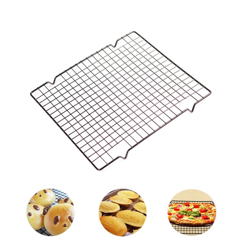 Nonstick Metal Cake Cooling Rack Sheet Rust Proof Rack Grid Net Baking Tools Thick Wire Grid 10×11.