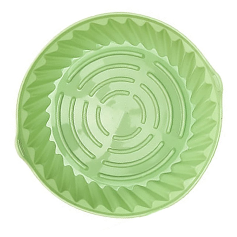 Alipis 3pcs Round Pan Baking Pan Baking Air Fryer Pot Baking Pot Mat Use Pad Light Greenx3pcs 19X19X6CMx3pcs