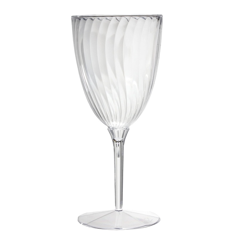 Argentia Ridge BPA- Free Clear Plastic Wine Glasses for Parties Picnics Events – Classic and Elegant Clear 7.8 oz Disposable Goblet Wine Glasses Pack of 160 7.8 oz Goblet