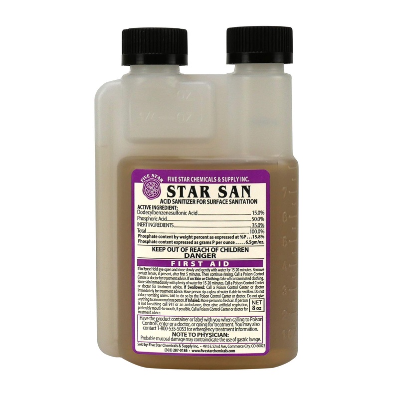 Five Star – Star San – 8 Ounce – High Foaming Sanitizer