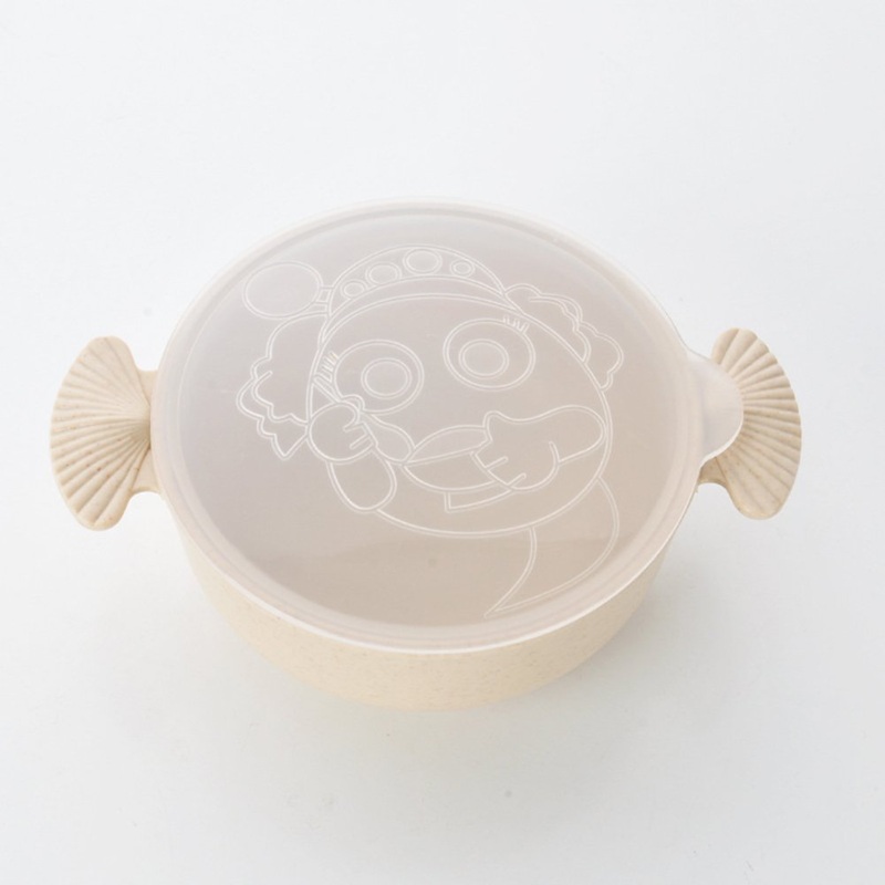 Golandstar Wheat Straw Eco Biodegradable Unbreakable Bowl Baby Anti Hot Dinnerware Kids Children Bowls for Rice Soup Popcorn Fruit Salad (1 Beige) 1 Beige