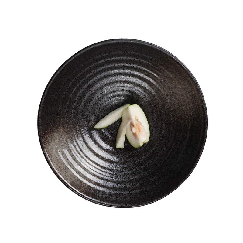 JF-Xuan 700ml Creative Retro Noodle Bowl Ceramics Tableware Plate Black Salad Bowl (Color : 6912001000) Bowls