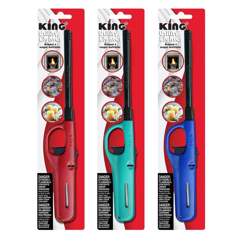 King BKOU172 Multi Utility Lighter Assorted Colors