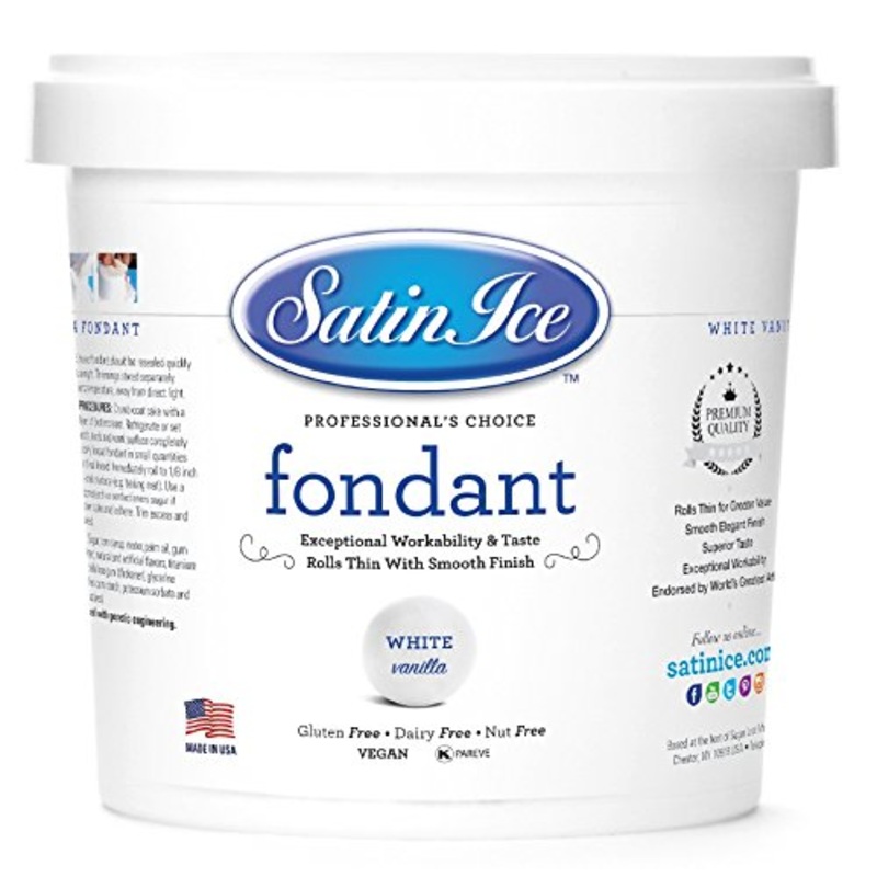 Satin Ice White Fondant Vanilla 1 Kilogram White 1 Kilogram