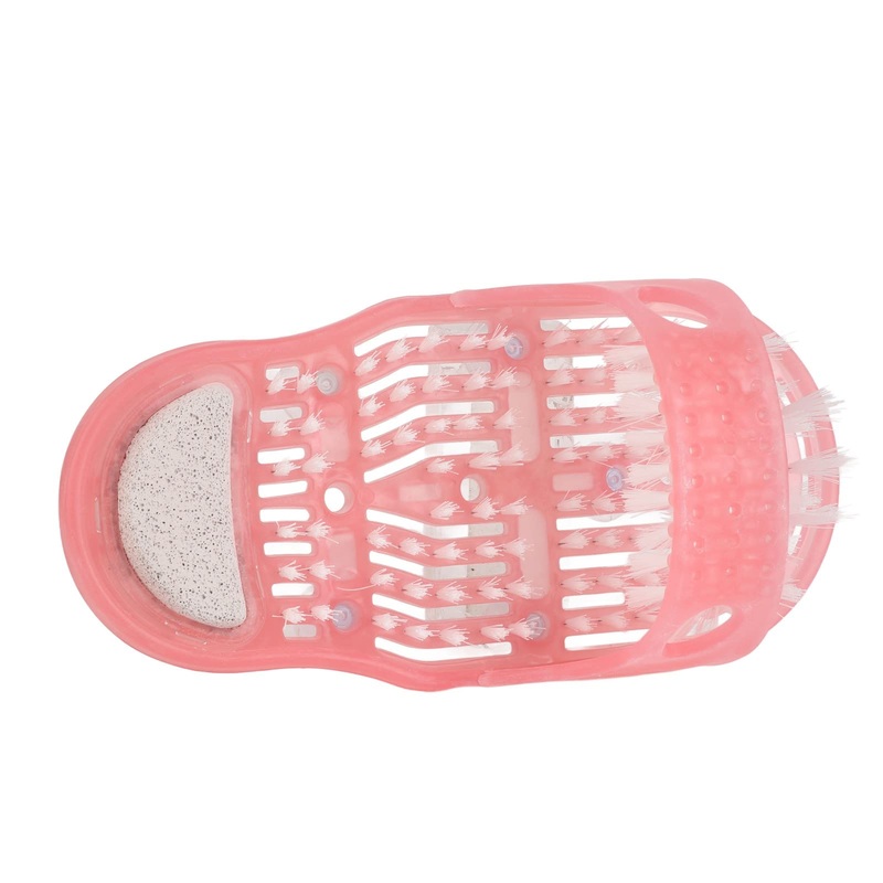 Shower Foot Scrubber Household Pink PVC Shower Foot Scrubber Dead Skin Removal Muscle Relaxation Easy to Use Foot Washer for Home Bathroom Hot Spring