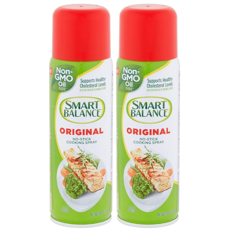 Smart Balance Cooking Spray, Non-Stick Original , 6 Ounce (Pack of 2)