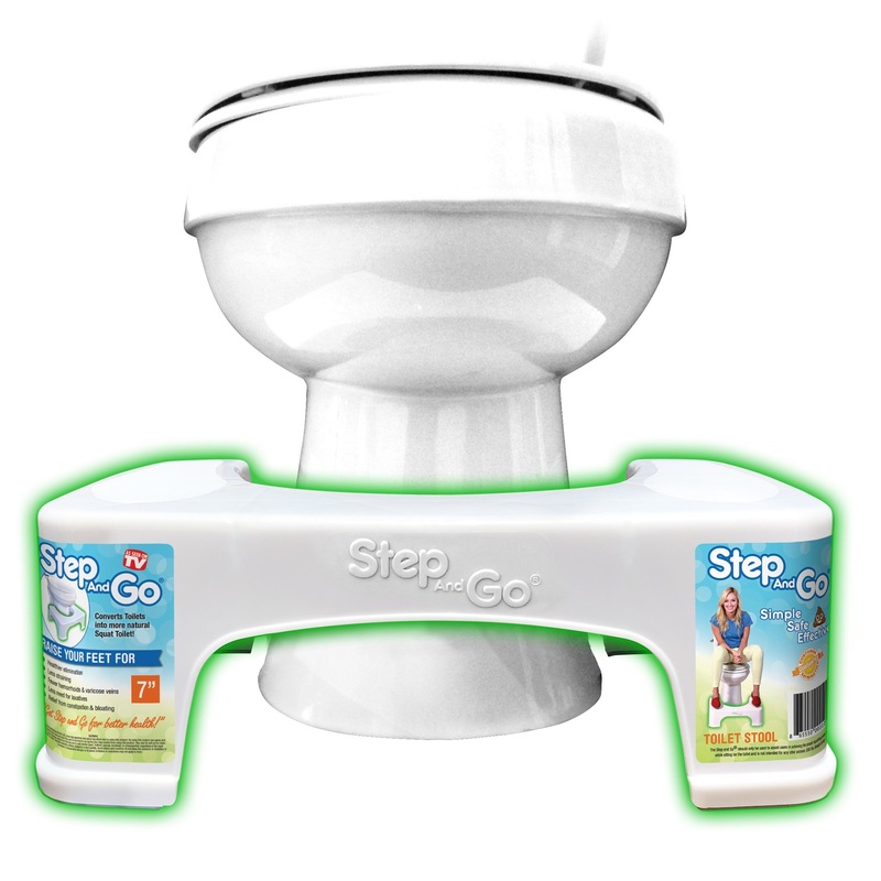 Step and Go LLC Toilet Stool 7 New – Proper Toilet Posture for Better and Healthier Results