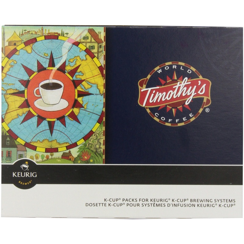 Timothy’s World Coffee French Roast K-Cup Portion Pack for Keurig Brewers 96-Count